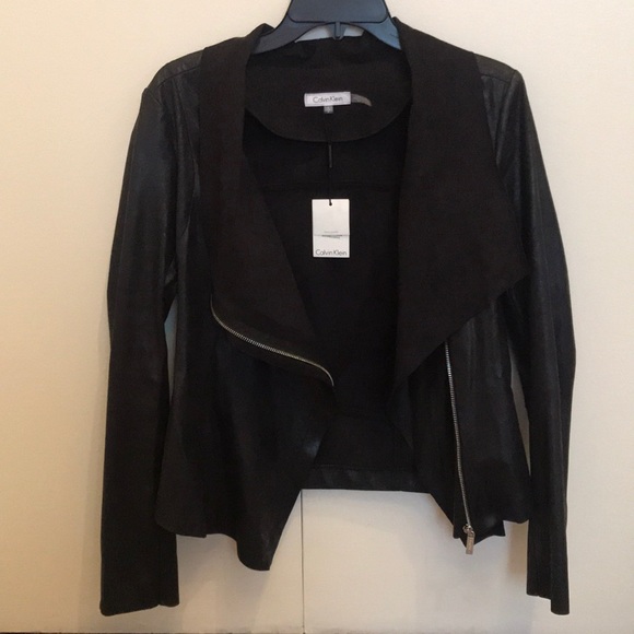 calvin klein suede jacket